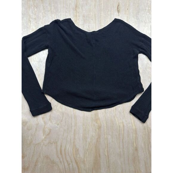 Reformation Sweater Black Long Sleeve Knit Sz M/L - Picture 4 of 9